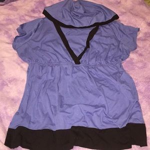 🌼Plus size hooded top